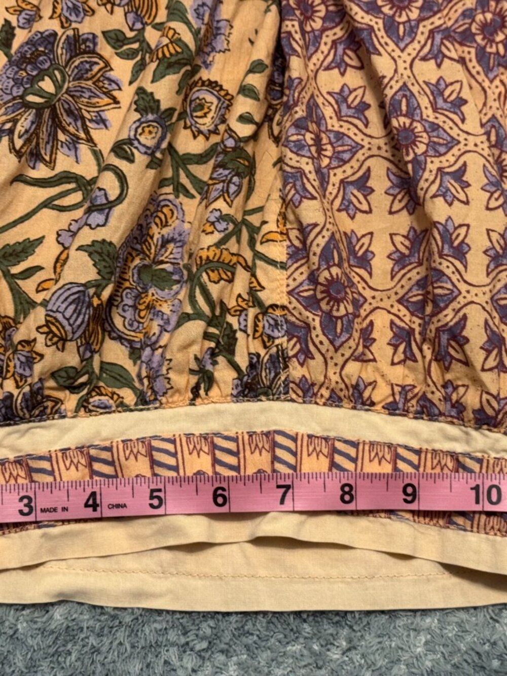 Free People Laurel Canyon Pants Medium Boho Flare Cotton EUC $128 - Picture 4 of 11